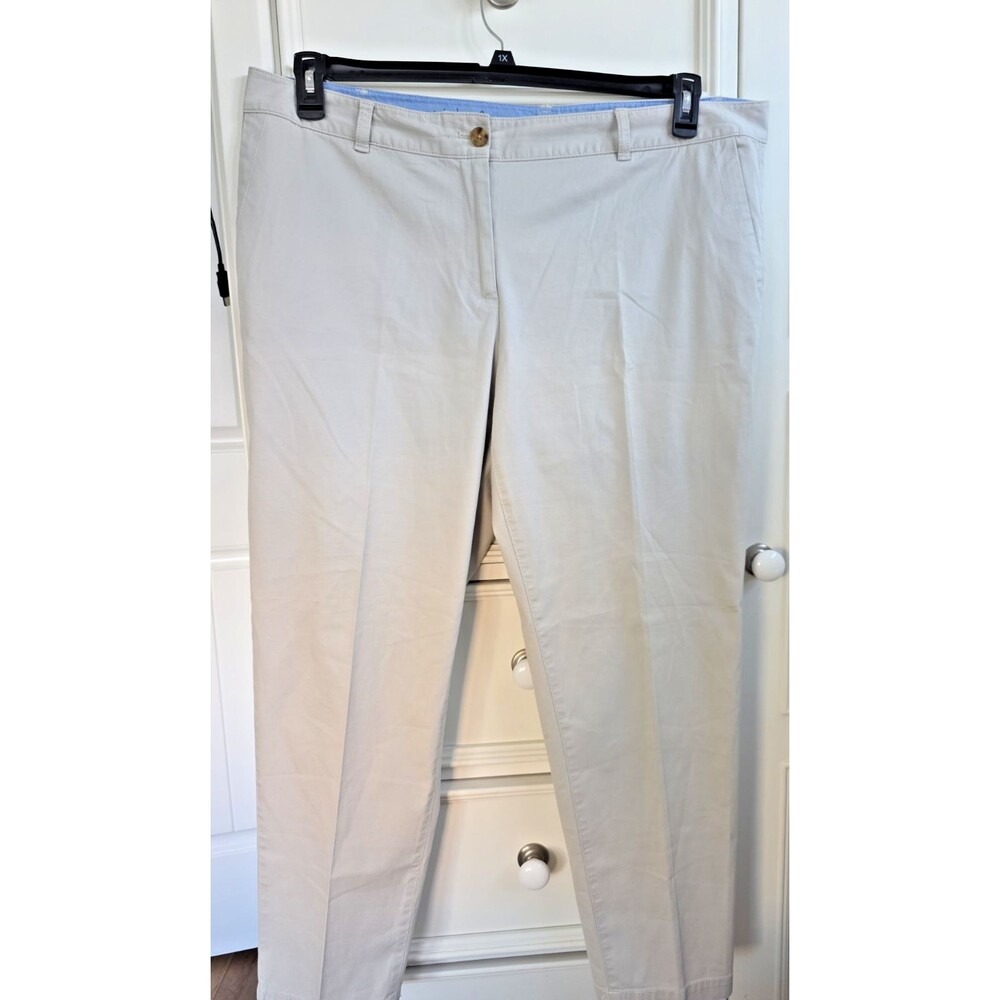 Talbots The Weekend Chino Pants Size 20W New Beige Preppy Business Casual